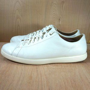 Cole Haan Grand.OS Crosscourt White Leather Shoes